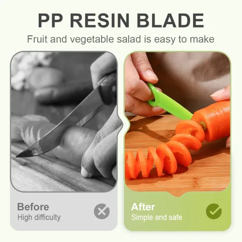 Miniatura 4 de Herramientas de cocina en espiral y en forma de V, cortador en espiral, cortador en espiral de papas y verduras, herramienta de accesorios de cocina