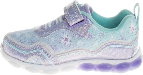 Miniatura 2 de Disney Zapatillas de deporte Frozen para niñas, sin cordones, con luz, para correr (bebéniña pequeña), Púrpura tornasol