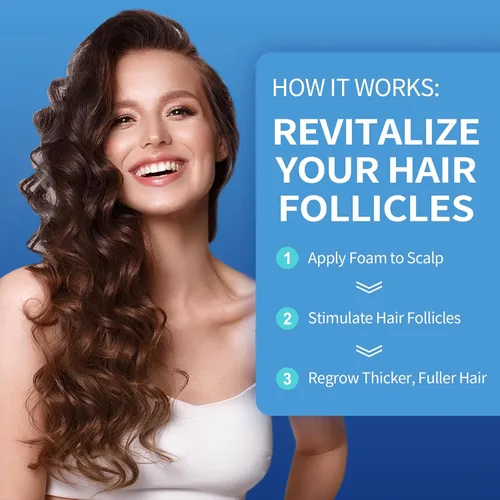 Miniatura 8 de 5% de espuma de minoxidil para el crecimiento del cabello de las mujeres: tratamiento extra fuerte para el crecimiento del cabello - Nutre el cuero