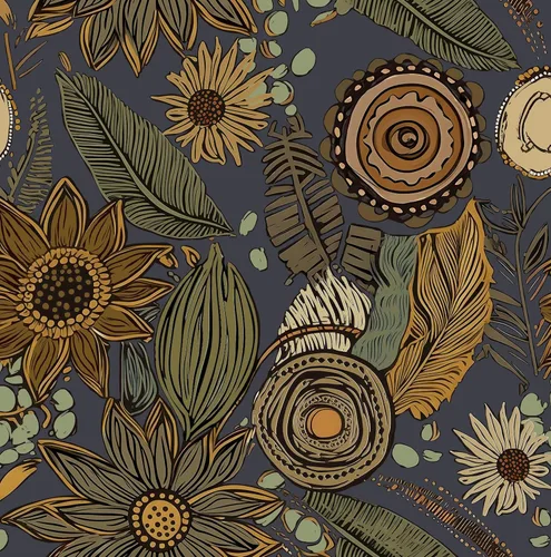 Miniatura 10 de Papel tapiz bohemio para despegar y pegar, papel de contacto floral vintage oscuro, papel de pared retro de flores botánicas autoadhesivo