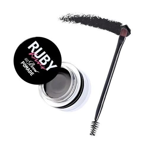 Miniatura 8 de Ruby Kisses Go Brow Pomada para cejas resistentes al agua de larga duración a prueba de manchas (marrón oscuro)