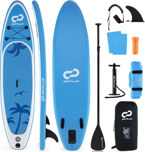 Miniatura 24 de Goplus Tabla de remo inflable de pie, 10 pies/10.5 pies/11 pies con paquete de accesorios, paleta ajustable, bolsa de transporte, aleta, bomba