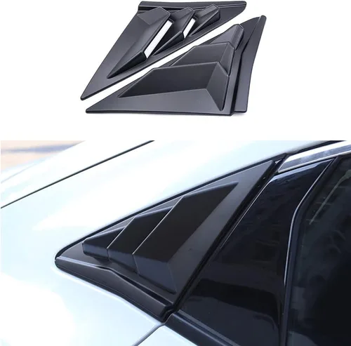 Rifoda Para Honda Civic Hatchback de 10ª generación 2016-2020, persianas para ventana de ventilación de aire, persianas para Civic tipo R ABS, color