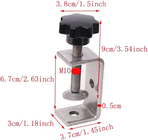 Miniatura 2 de Abrazadera en C de servicio pesado Abrazadera de tigre Abrazaderas de madera Abrazadera C de acero inoxidable para soldadura Carpenter Edificio