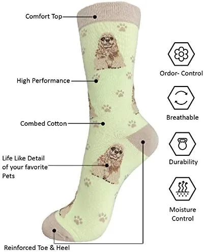 Miniatura 2 de Calcetines para amantes de las mascotas, divertidos, para todas las estaciones, talla única, para mujeres y hombres, regalos de gatos y perros