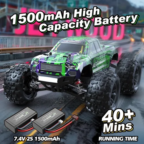 Miniatura 4 de Jetwood 1/16 Coche Rápido de Control Remoto para Adultos, Coches RC Eléctricos 4WD RTR, Regalos de Camiones RC de Alta Velocidad para Niños, RC