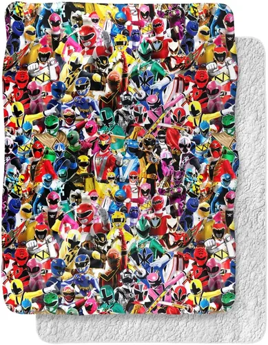 Miniatura 7 de Power Rangers - Manta de 50 x 60 pulgadas, con tacto sedoso y parte trasera de sherpa, muy suave