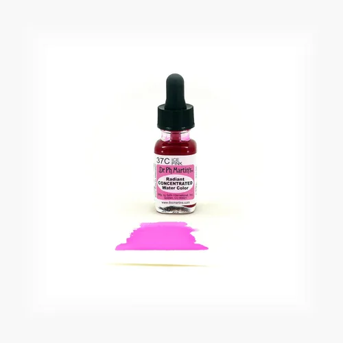 Miniatura 2 de Dr. Ph. Martin's Radiant Concentrated Water Color (37C) Botella de acuarela, 0.5 oz, rosa hielo, 1 botella