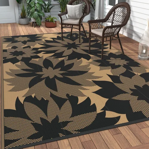 Miniatura 49 de GENIMO - Tapete reversible e impermeable para patios y exteriores, oferta, paja de plástico, para áreas grandes, campamentos, RV, pícnics, terrazas