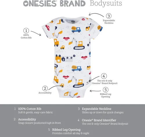 Miniatura 6 de baby-boys 8-pack Short Sleeve Mix & Match Bodysuits