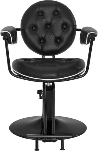 Miniatura 9 de BarberPub Silla de peluquería para estilista, silla de peluquería hidráulica, peluquería y salón en casa 8435 (negro)