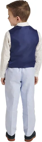 Miniatura 4 de Nautica Boys' 4-Piece Set with Dress Shirt, Bowtie, Vest and Pants