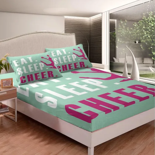 Miniatura 15 de Juego de sábanas para niños, bonito juego de ropa de cama con estampado de llama de dibujos animados y alpaca, sábana bajera ajustable para niños