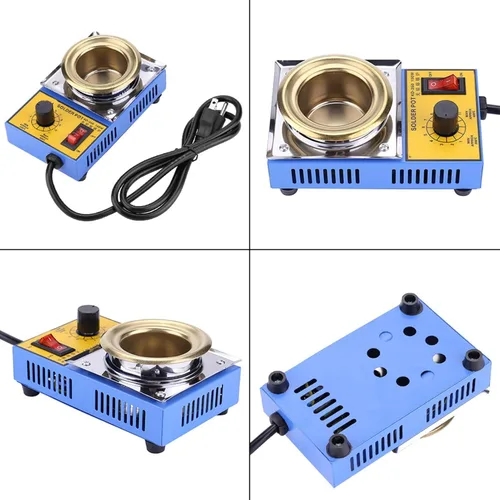 Miniatura 8 de Olla de soldadura de 150 W 1.969 in Baño de desoldadura 110V Placa de olla de soldadura 392.0-896.0 °F (enchufe de EE. UU.) para fundir plástico