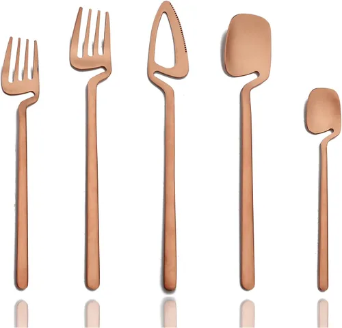 Miniatura 14 de JASHII 8 cucharas de mango largo para colgar, cuchara de té helado, cuchara de café, cucharas agitadoras de acero inoxidable 304 para té, postre