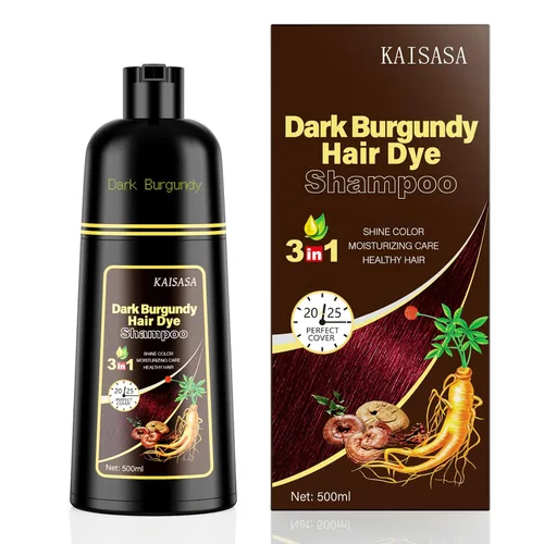 Miniatura 9 de KAISASA Champú de tinte negro 3 en 1, champú de color para el cabello para mujeres y hombres, tinte para cubrir el cabello gris, champús