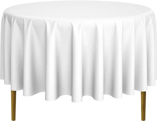 Miniatura 44 de Lann's Linens - 10 manteles redondos de tela de poliéster para bodas/banquetes/restaurantes (varios colores y tamaños)