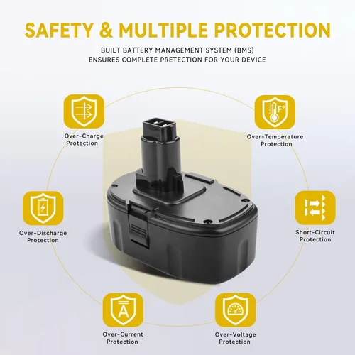 Miniatura 6 de Batería de iones de litio de repuesto de 7.0Ah para Dewalt 18V DC9096 DC9098 DC9099 DC9180 DC9181 DC9182 DE9039 DE9095 DE9096 DE9098 DE9503 DW9095