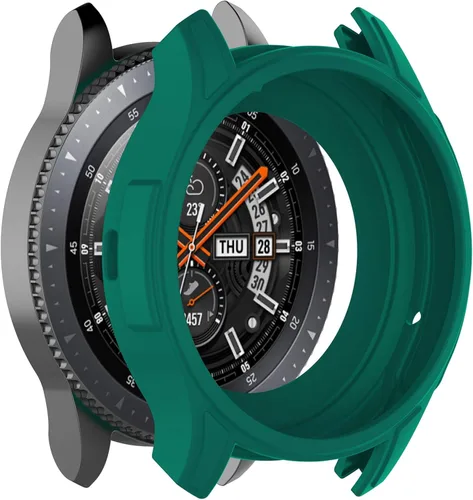 Funda protectora de silicona suave para Samsung Galaxy Gear S3 Frontier y SM-R800 1.811 in Smart Watch Verde azulado
