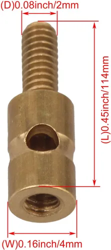 Miniatura 4 de Tapón de enlace modelo RC con tornillos tuercas y junta para avión RC