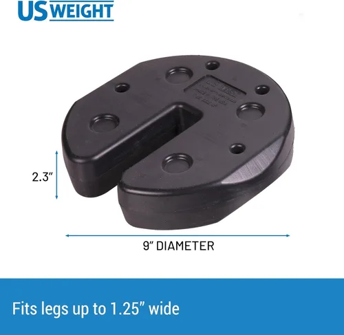 Miniatura 2 de US Weight Juego de 4 Pesas para Toldo de 20 Libras con Diseño Anti-Pellizco - Fácil Instalación y Remoción para Asegurar Tiendas de Campaña, Toldos