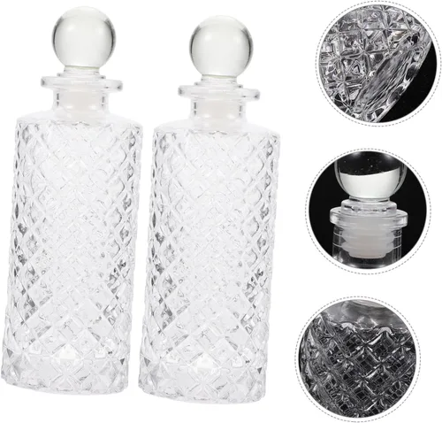 Miniatura 9 de DECHOUS 3 unids de escritorio difusor de vidrio botellas 5.1 fl oz difusores de aceite recargables para habitación aromaterapia conjunto