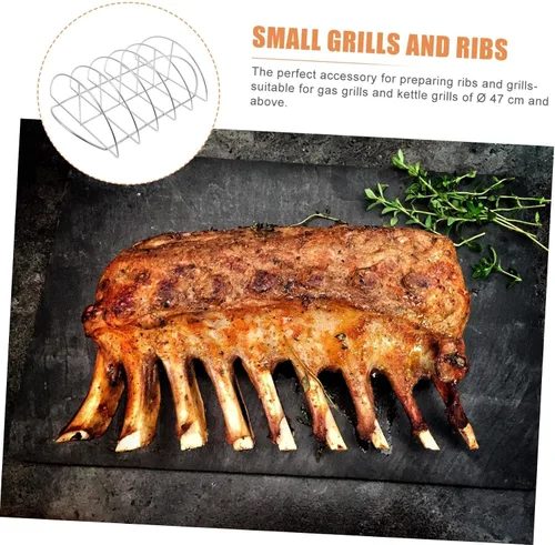 Miniatura 7 de KICHOUSE Parrilla de acero inoxidable para carne, parrilla de acero inoxidable, parrilla para asador, parrilla para carne, utensilios de cocina