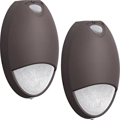Miniatura 9 de Luz de emergencia LED con respaldo de batería y sensor de fotocélula, diagnóstico de autoprueba impermeable, accesorios de emergencia LED