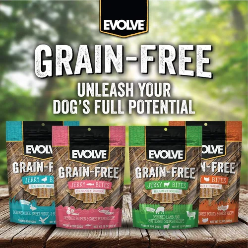 Miniatura 6 de Evolve Golosinas para perros de salmón y batata sin granos