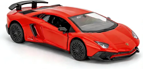 Miniatura 8 de TGRCM-CZ Modelo de coche a escala 1/36 Lamborghini Aventador LP770-4 de fundición, coche de juguete de aleación de zinc para niños, coche de juguete
