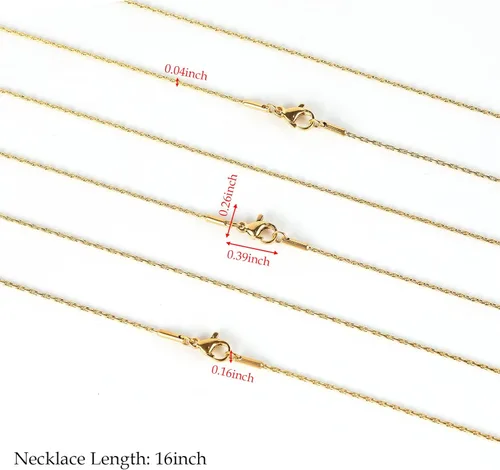 Miniatura 2 de Cadenas de acero inoxidable chapadas en oro para la fabricación de joyas, cadena de joyería de serpiente de cable fino a granel para hombres