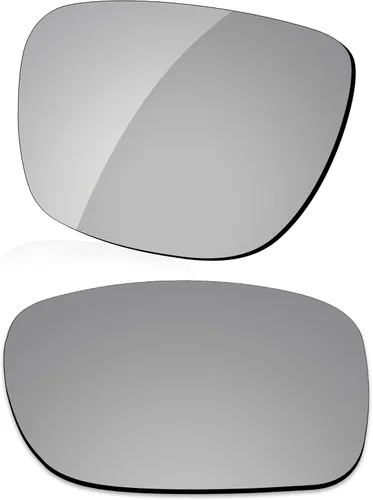 Miniatura 3 de LenzReborn Lente polarizada de repuesto para gafas de sol Oakley Sliver OO9262 - Negro oscuro+gris plateado+rojo fuego+azul hielo