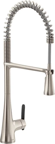 Miniatura 15 de Moen S6235NL Sinema Grifo de barra desplegable de arco alto de una sola manija con Power Clean y Reflex, níquel pulido