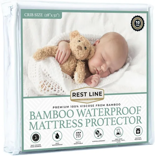 Miniatura 19 de Protector de colchón impermeable de algodón orgánico de alta calidad de 39 x 75 pulgadas, 100% algodón, hipoalergénico, refrescante, suave