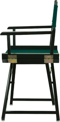 Miniatura 5 de Casual Home - Silla de director de 18 in, marco negro, con lona color verde cazador.