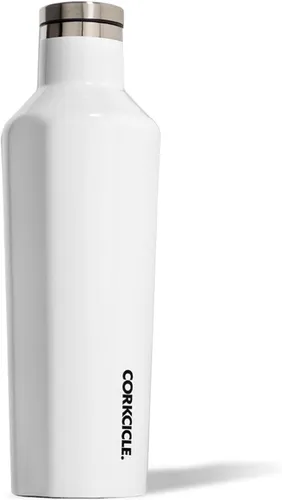 Botella de agua aislada Corkcicle Classic Canteen - Taza reutilizable de acero inoxidable - Triple aislamiento - Mantiene las bebidas frías durante