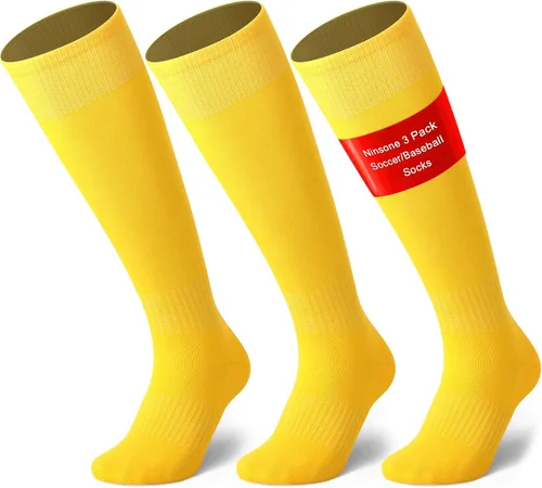 Miniatura 12 de 3 pares de calcetines de béisbol y sóftbol para jóvenes, niños, niñas, hombres y mujeres, calcetines de fútbol