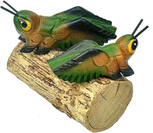 Miniatura 5 de 3.3" Rana de madera Guiro Rasp Instrumento - Bloque de tono de percusión musical artesanal