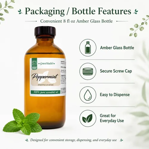 Miniatura 6 de Aceite esencial de menta 100% puro, sin cortar