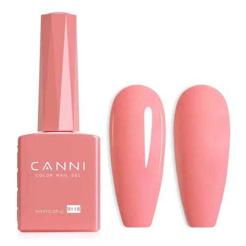 Miniatura 29 de CANNI - Esmalte de uñas de gel rosa claro - 1 unidad de 0.5 onzas, color rosa bebé, color rosa pálido de alto brillo, esmalte de uñas con remojo UV