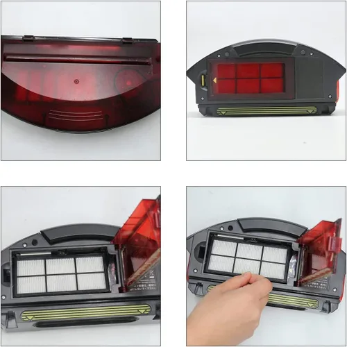 Miniatura 7 de Paquete de 12 unidades de filtros de repuesto HEPA, para iRobot Roomba 800 serie 870 880, partes de aspiradora robótica