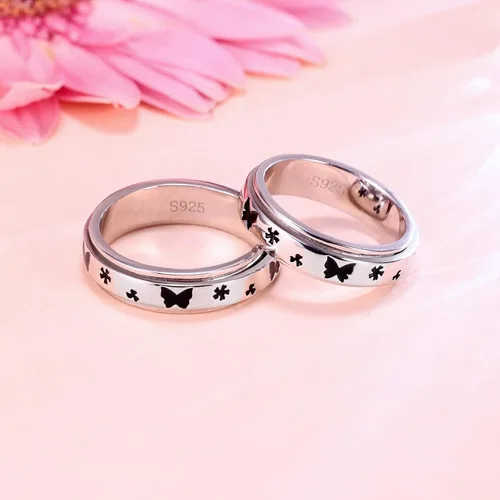 Miniatura 5 de LEXLUNE Animal Ring Fidget Ring Spinner Ring for Anxiety Women Men Girlfriend Daughter Teen Girl Real S925 Sterling Silver Band Ring