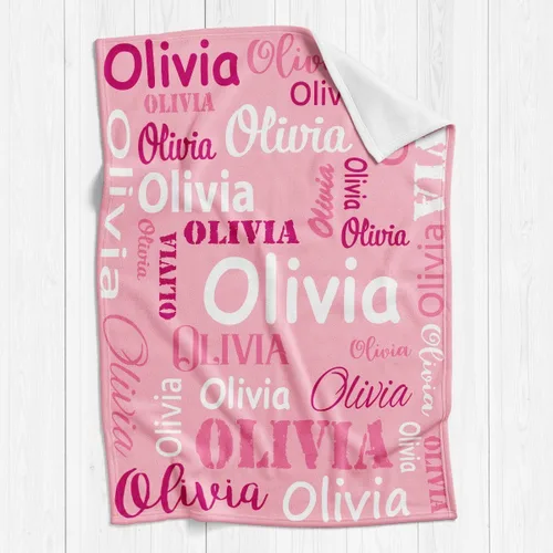 Miniatura 8 de Gudina Mantas y mantas personalizadas con nombre personalizado con nombre, manta de franela personalizada, regalos para niños, niñas, niños y bebés