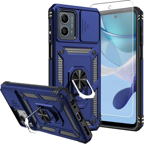 Miniatura 24 de Funda para Moto G 5G 2023, [No para la versión 2022] con protectores de pantalla y cubierta de cámara, [Grado militar] cubierta probada contra