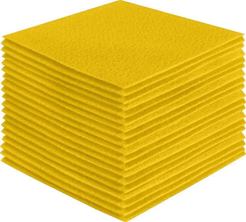 Miniatura 191 de FabricLA Hojas de fieltro acrílico para manualidades, cuadrados de fieltro precortados suaves de 4 x 4 pulgadas (3.9 in x 3.9 in), utiliza hojas