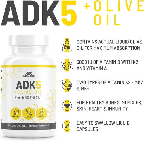 Miniatura 2 de Suplemento vitamínico ADK 5 + suplemento vitamínico ADK 10