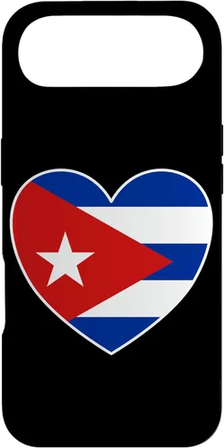 Miniatura 26 de iPhone 13 Pro Max I Heart Cuba - Divertida funda con bandera cubana