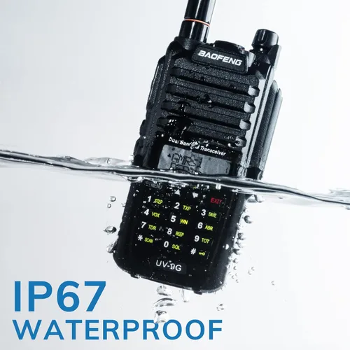 Miniatura 2 de BAOFENG UV-9G GMRS Radio, Radio bidireccional impermeable IP67 para adultos, Escáner y receptor NOAA de largo alcance, Radio recargable portátil