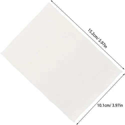 Miniatura 2 de DOITOOL 20 Sheets Handmade Cotton Watercolor Paper with Rough Deckled Edge, Textured White Art Paper for Painting, Crafts, Invitations, and Artistic