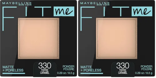 Miniatura 10 de Maybelline Fit Me Matte + Poreless - Maquillaje facial prensado en polvo, trufa, 1 unidad (paquete de 2)